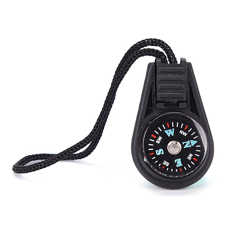 20mm cord compass key pointer, outside point north rope zipper, pull it with a compass