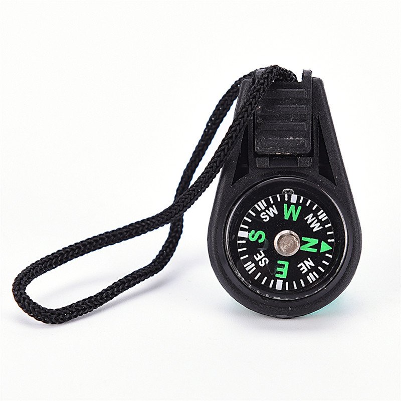 20mm cord compass key pointer, outside point north rope zipper, pull it with a compass