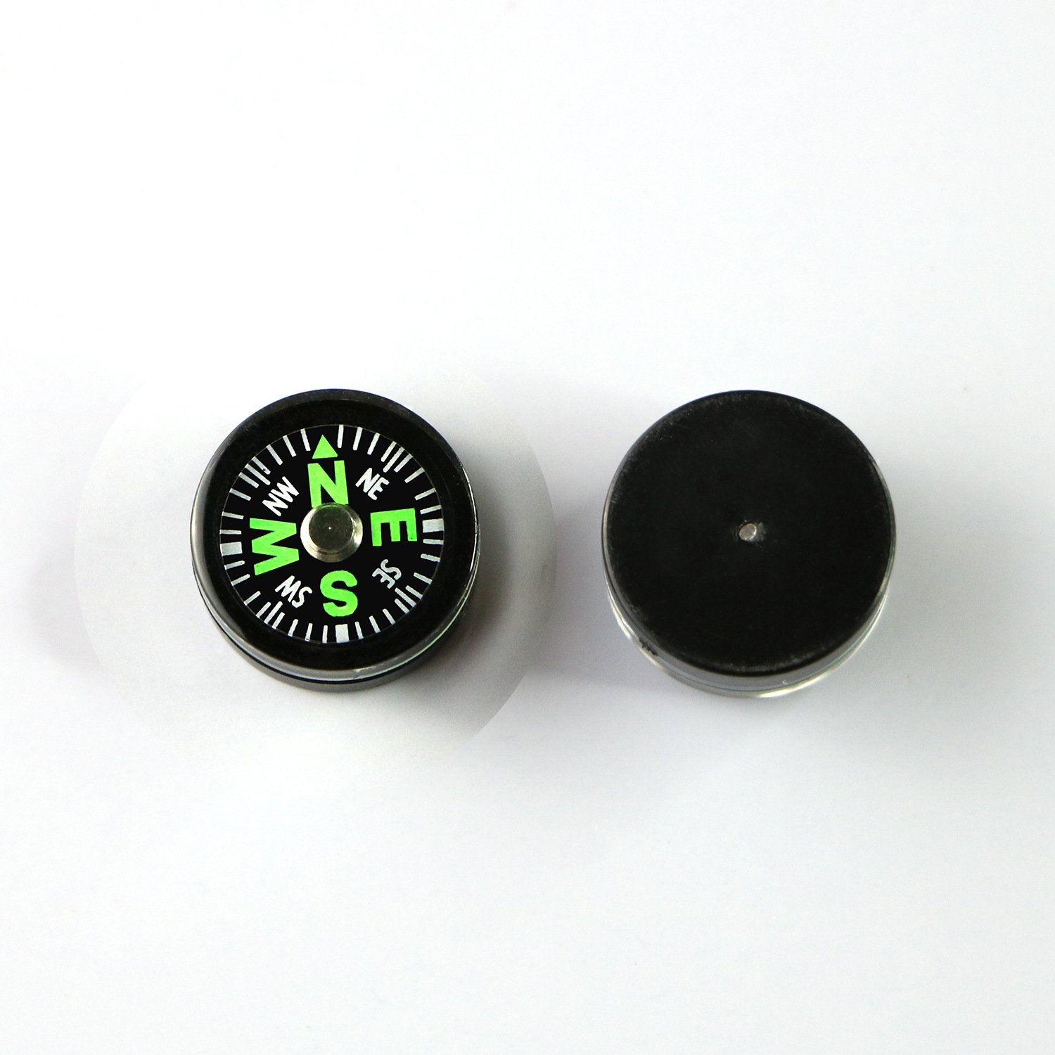 the compass points to 15mm north, and a large number of high-quality outdoor compasses are available