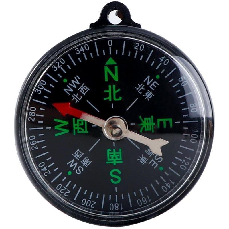 A child with a compass carries a student with a pointer to an outdoor climber's mini-guide