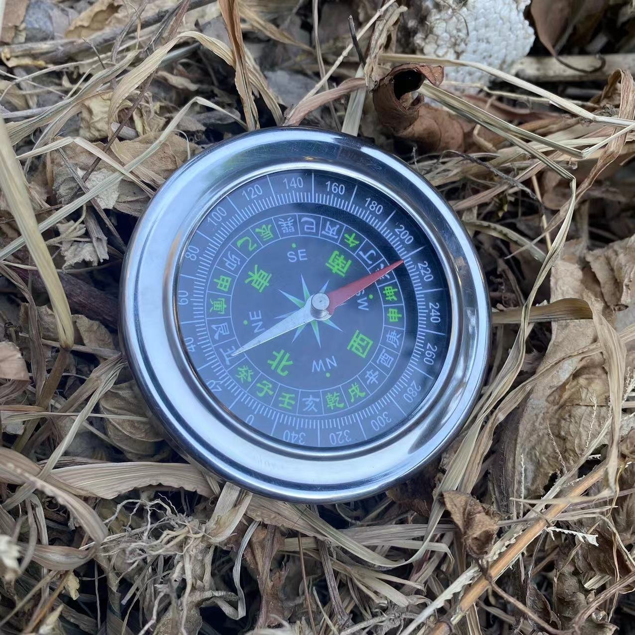 The metal stainless steel large Chinese compass