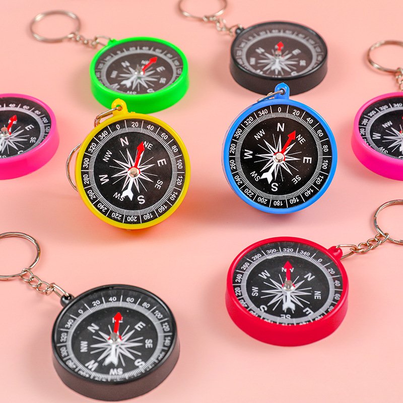 children's mini-outdoor key button compass, students' guide to science teaching aids for intellectual learning.fa