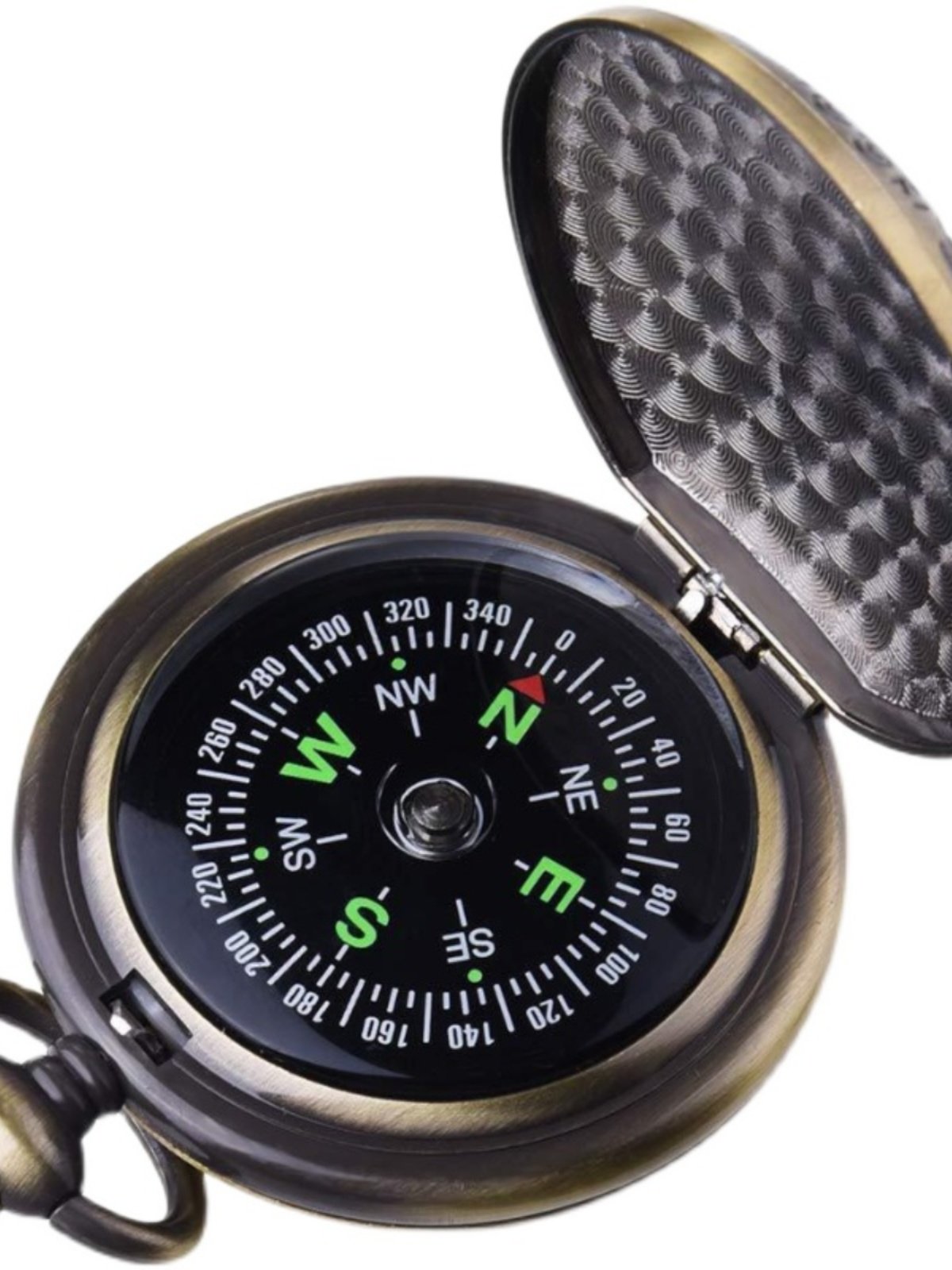 An outdoor compass with high-precision multi-purpose students using a vehicle to point to the northern compass