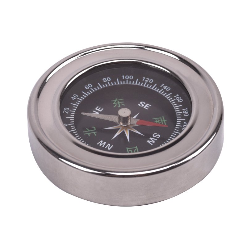 Win-win, 2091 guide iron stainless compass points to a student's car with a camper in the north