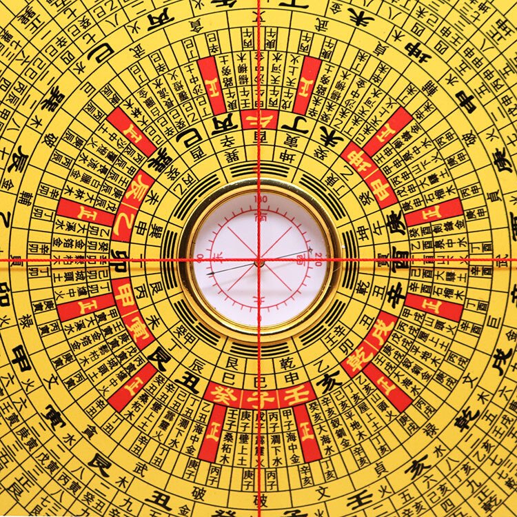 The compass is high-precision, 24 mountains outside of the compass