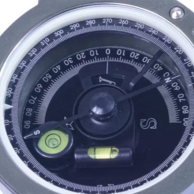 A high-precision geologic compass guide points to the level of multifunctional mountaineering at night light