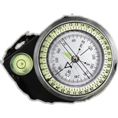 High-precision tactical distance-detection guide, water-proof rapid-positioning compass, north-line