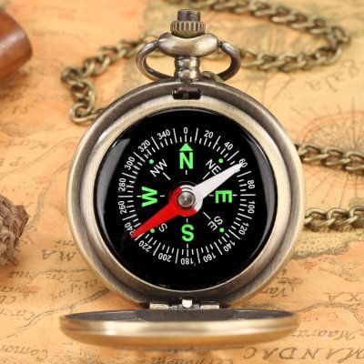 An outdoor compass with multi-purpose, high-precision students pointed north with a waterproofer compass