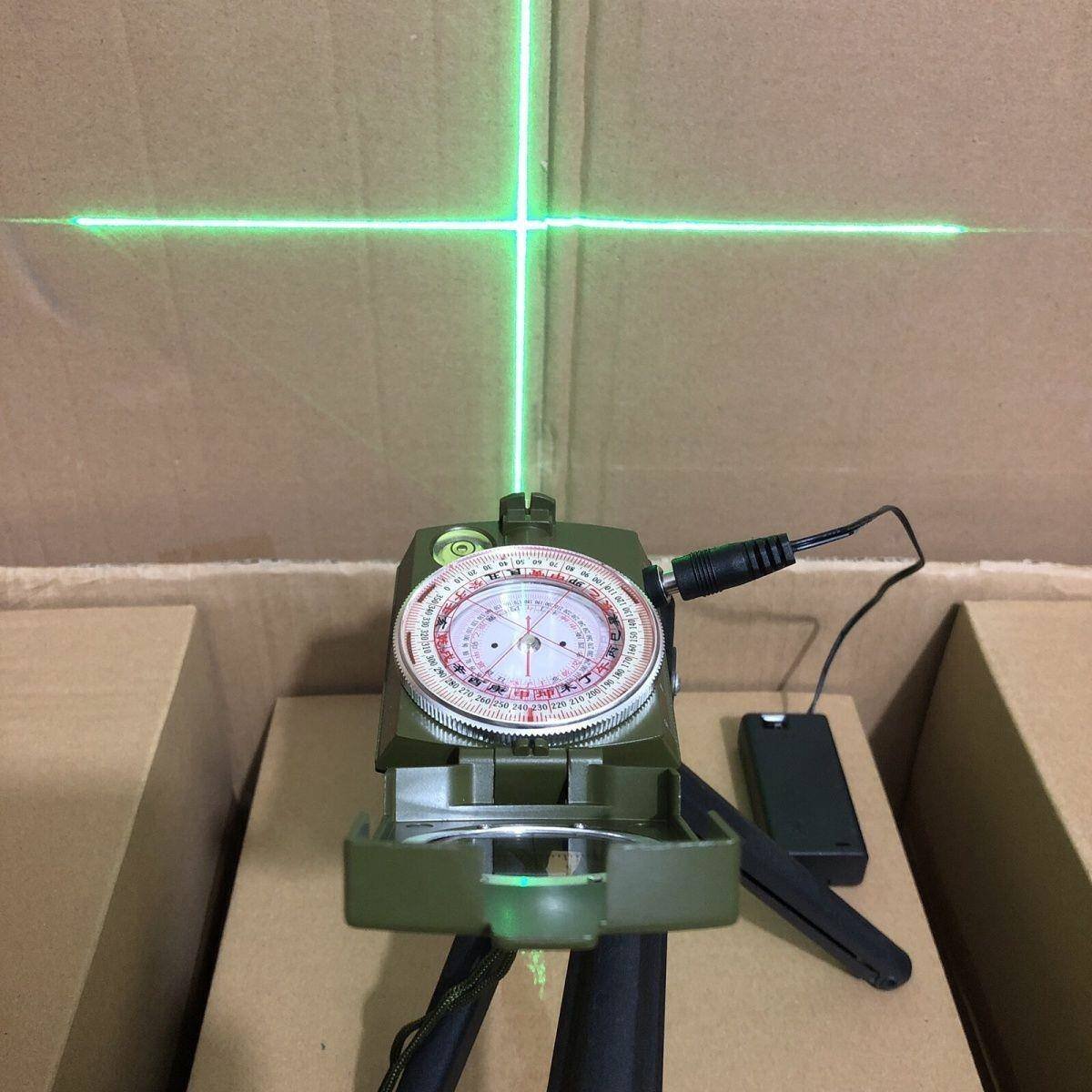 It's all automatic to carry the infra-red needle with the dragon laser compass