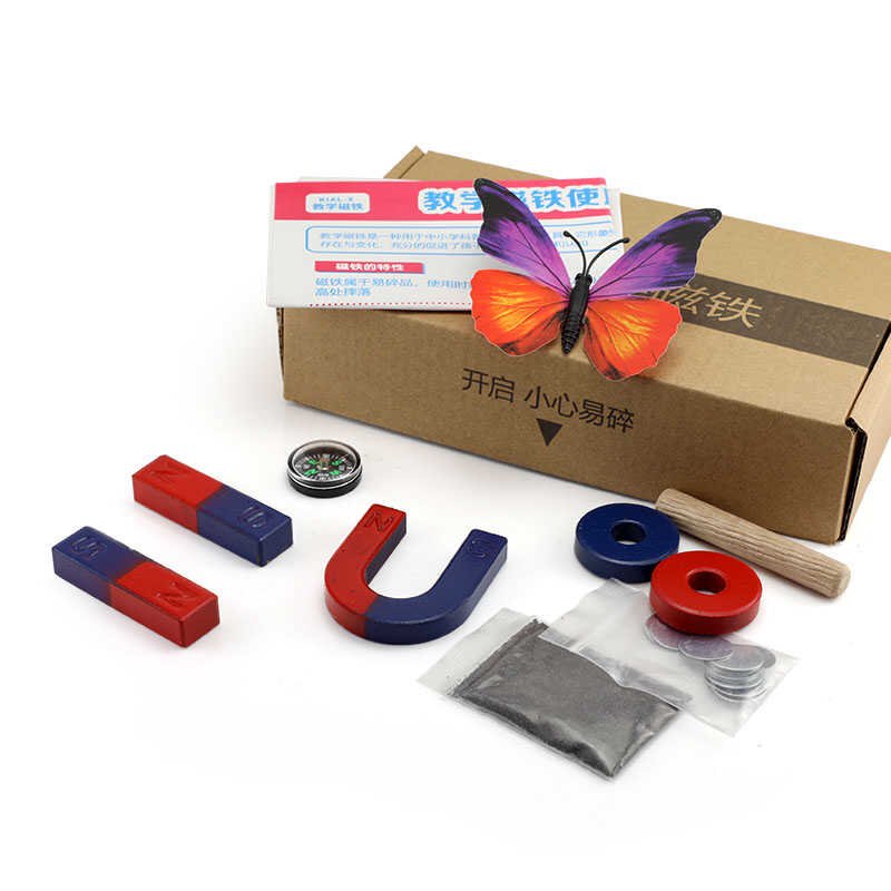 PHYSICO-SYSTEM PHYSICO EXPERIMENTAL MAGNETIC MATERIALS MAGNETIC PLASMING U-SMOKING RED AND BLUE MAGNETIC POINTER