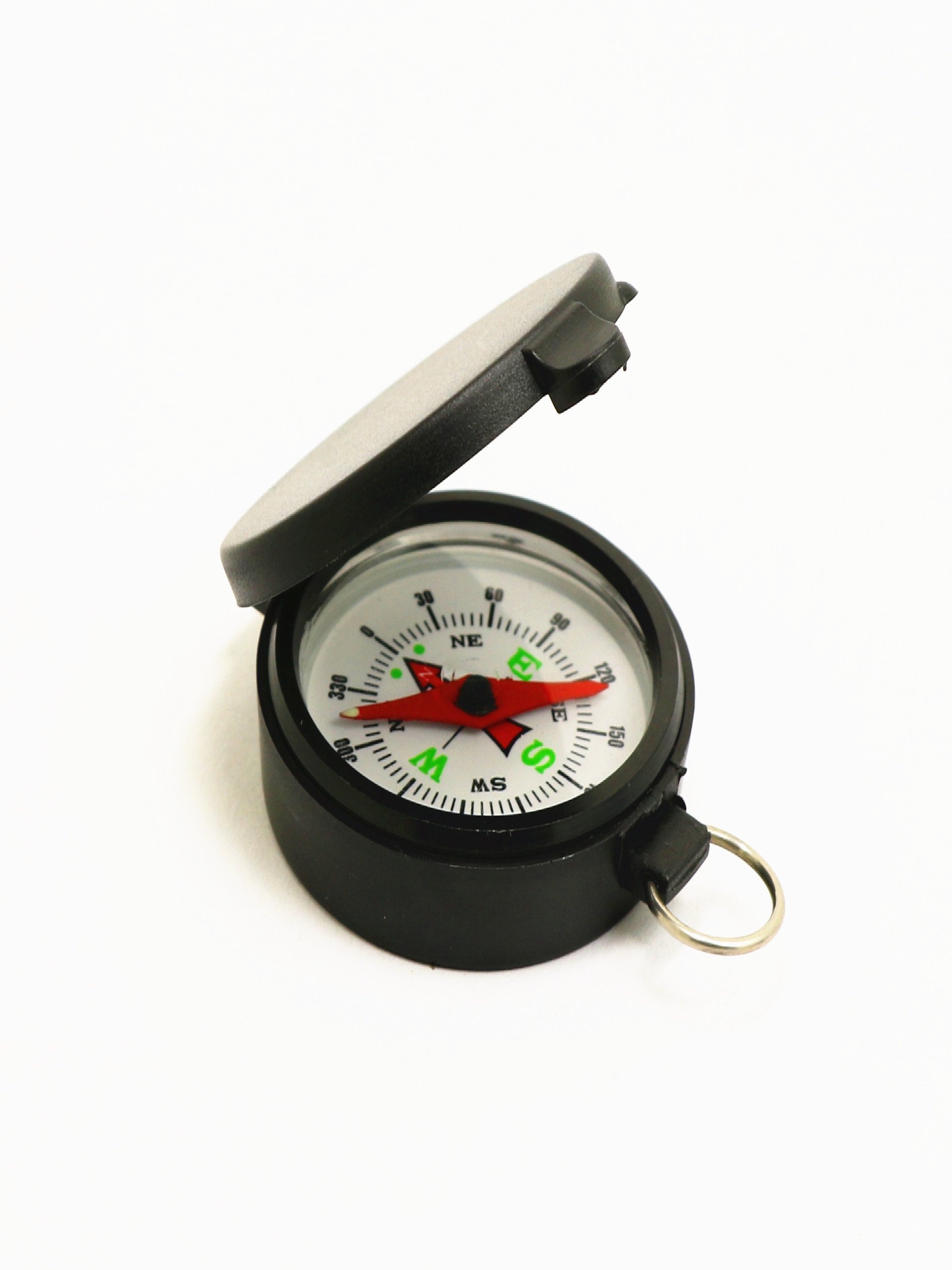 A plastic liding compass, C462 An outdoor gift pointer, north