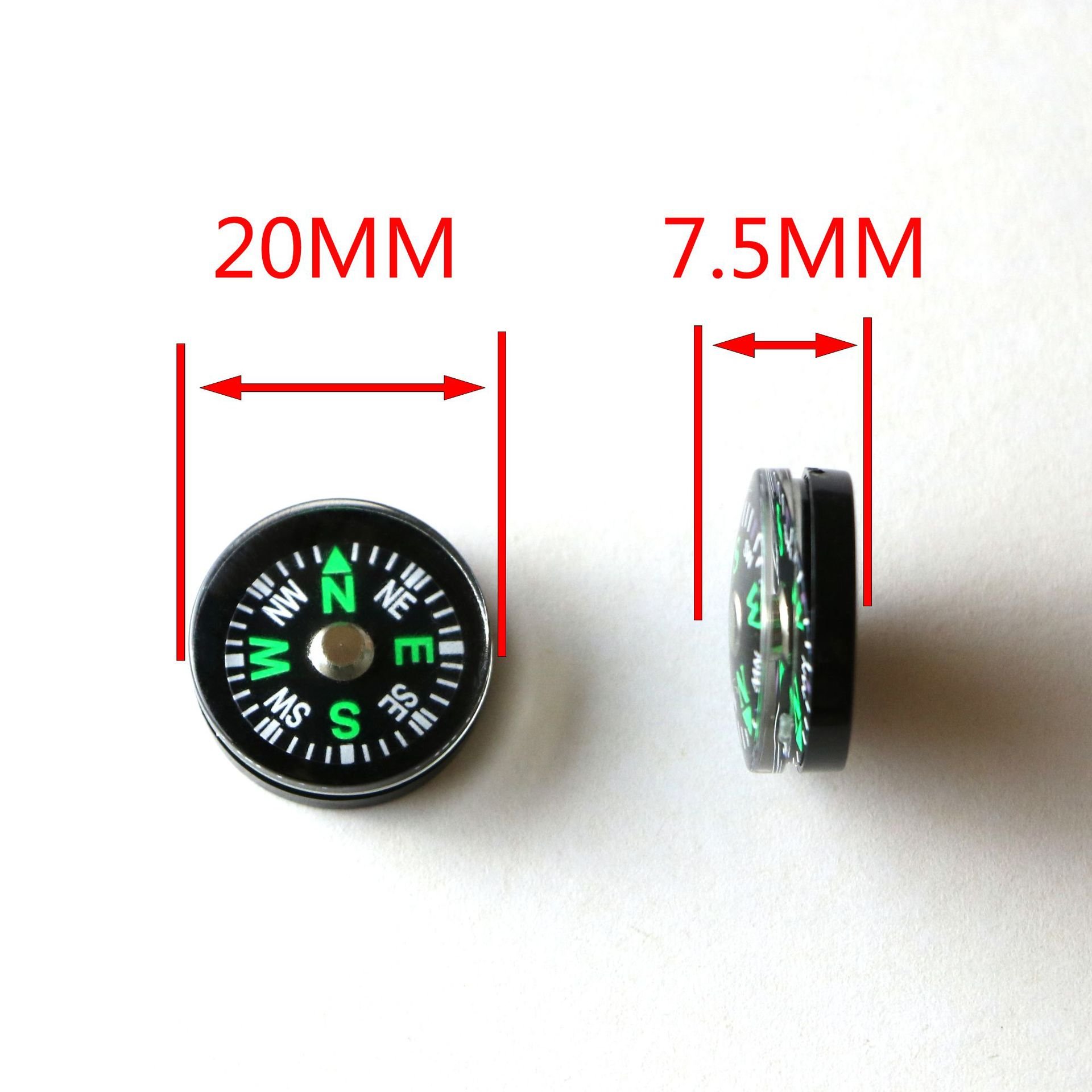 A compass, a multifunctional pin for accessories