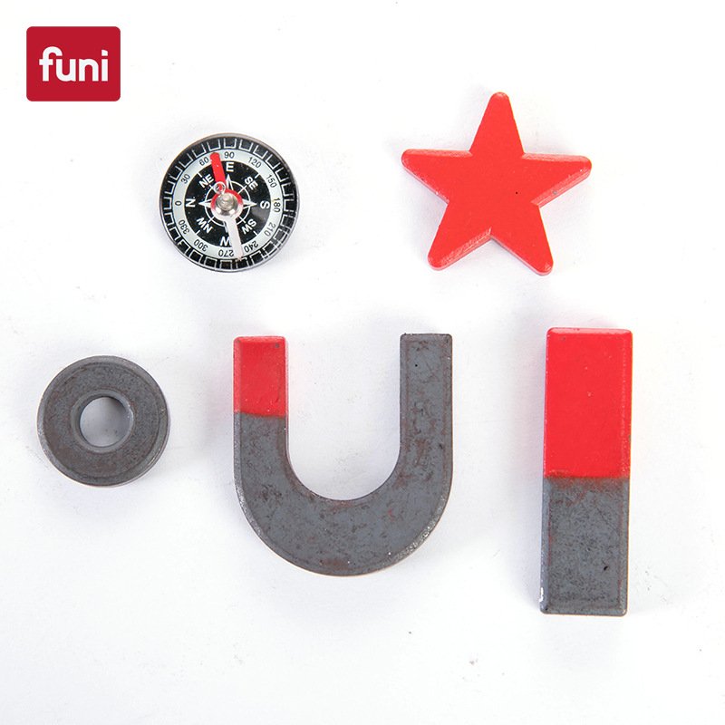 FUNNY CT-317 TEACHING MAGNET KIT, SOUTHERN ARCTIC BAR MAGNET, U-STYLE HORSE HOOF RING COMPASS
