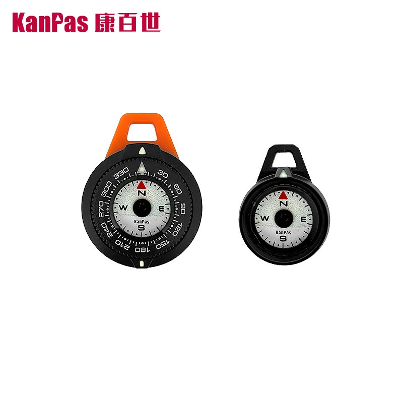 kanpas light-weight compass, high-precision edc professional compass, small portable zipper, nightlight