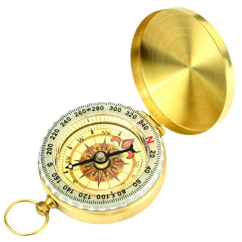 Outdoor camper-carriage guide nightlight with a compass for children and schoolchildren outside
