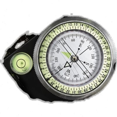 High-precision tactical distance-detection guide, water-proof rapid-positioning compass, north-line