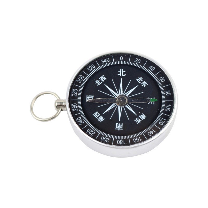 aluminium alloy metal, pocket compass 44mm with key buttons, portable chinese money, north promotion gift