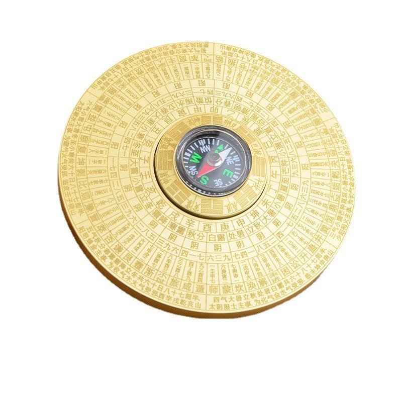 A high-precision, outdoor brass compass retrospect, double-sided Gossip Girl can rotate the geology of the tablet