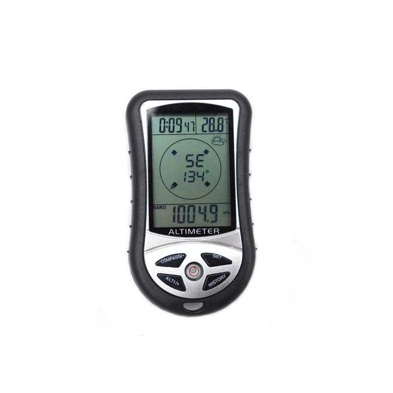Hand-held altimeter multi-purpose calculator barometer thermometers for outdoor fishing