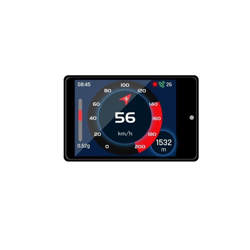 t-car to HUD displayer PGS Landscape Slider to balance the escort with the high accuracy of the altitude compass