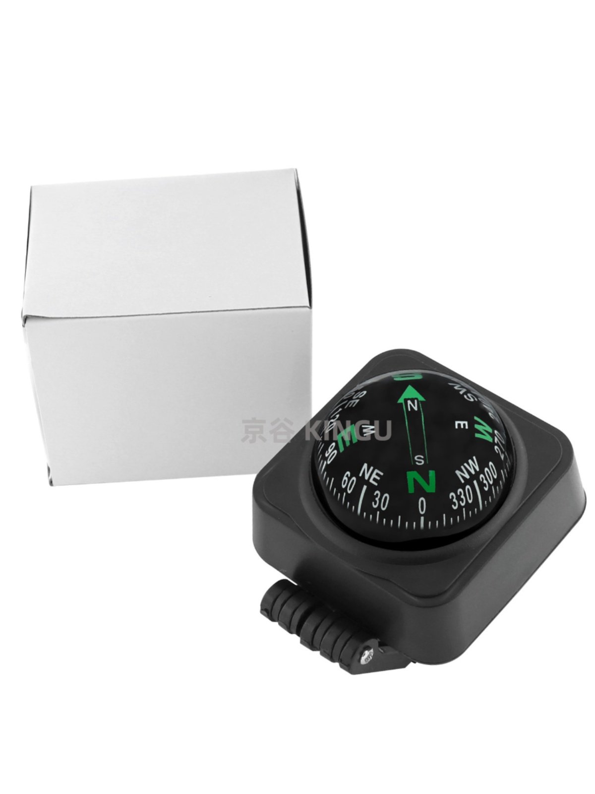 A high-precision guided cart with a compass of plastic and a high-precision guided ball