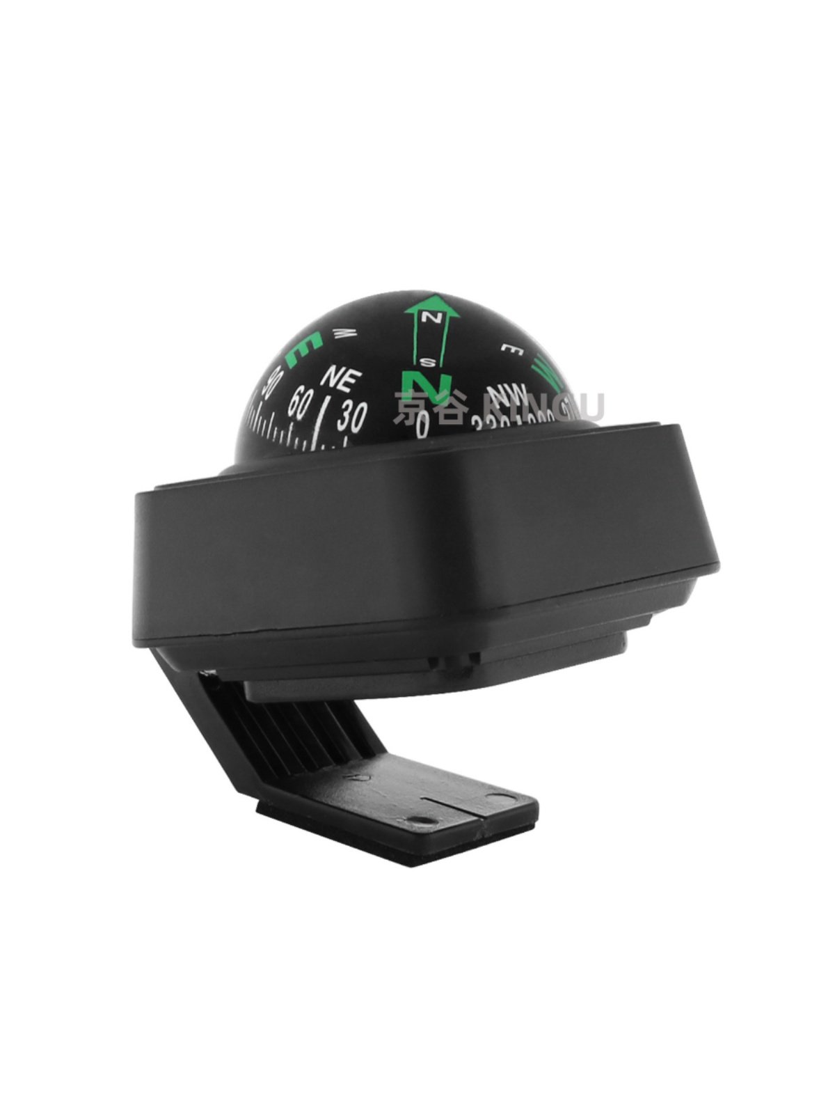 A high-precision guided cart with a compass of plastic and a high-precision guided ball