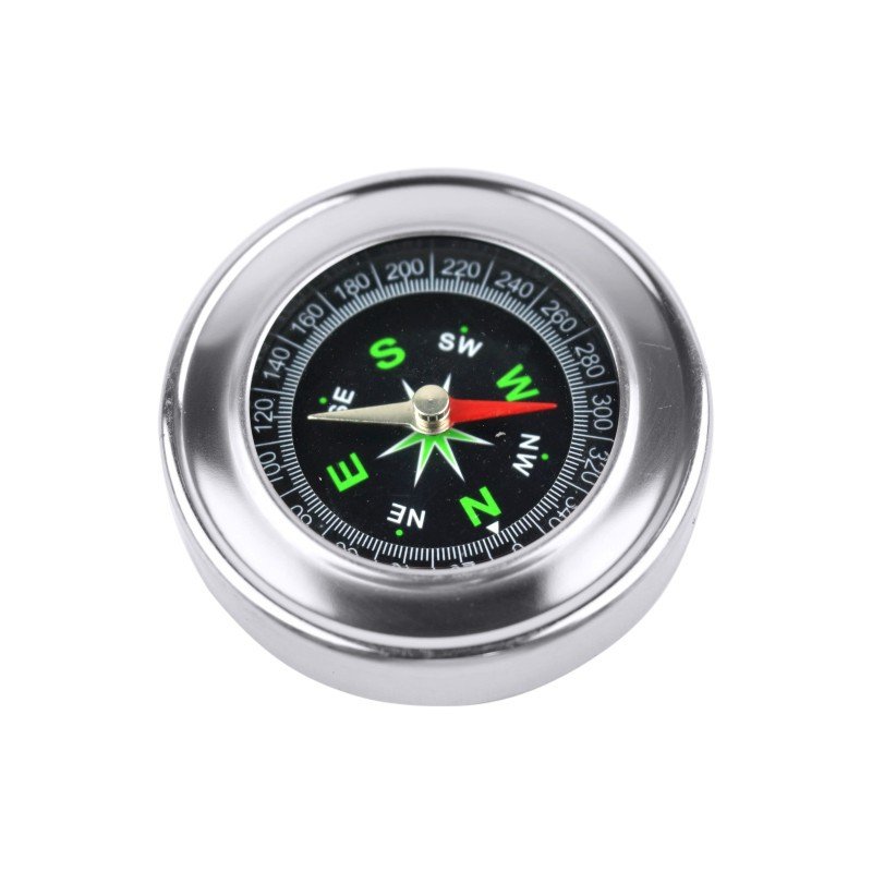 Portable compass points to the northern lens compass stainless steel shell compass available in Chinese English
