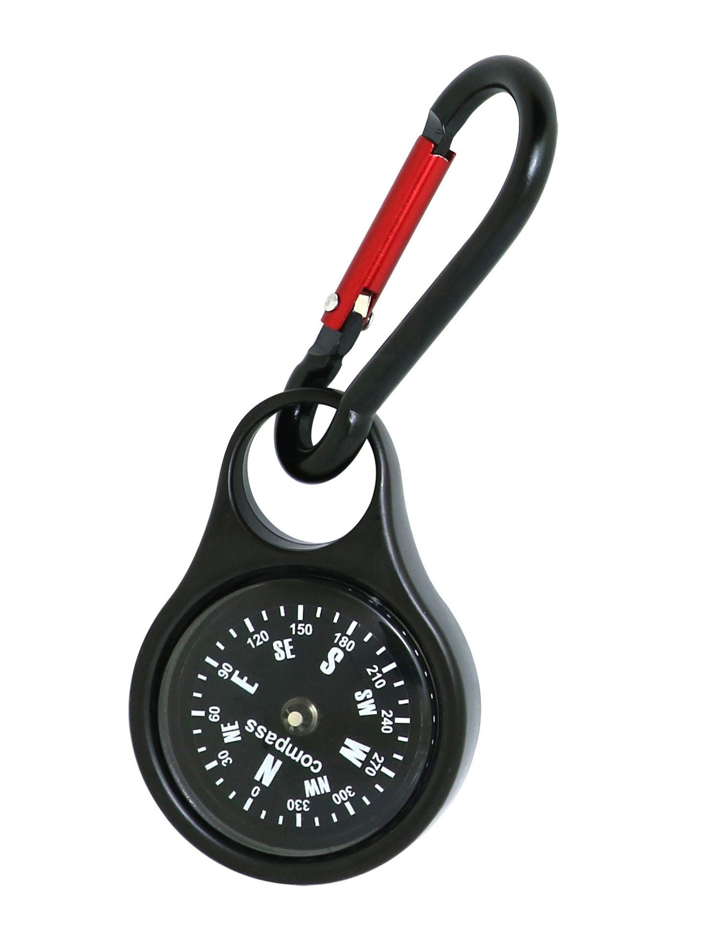 Outside with a Chinese stainless steel compass, a multi-purpose backpack button to climb the mountain to the north