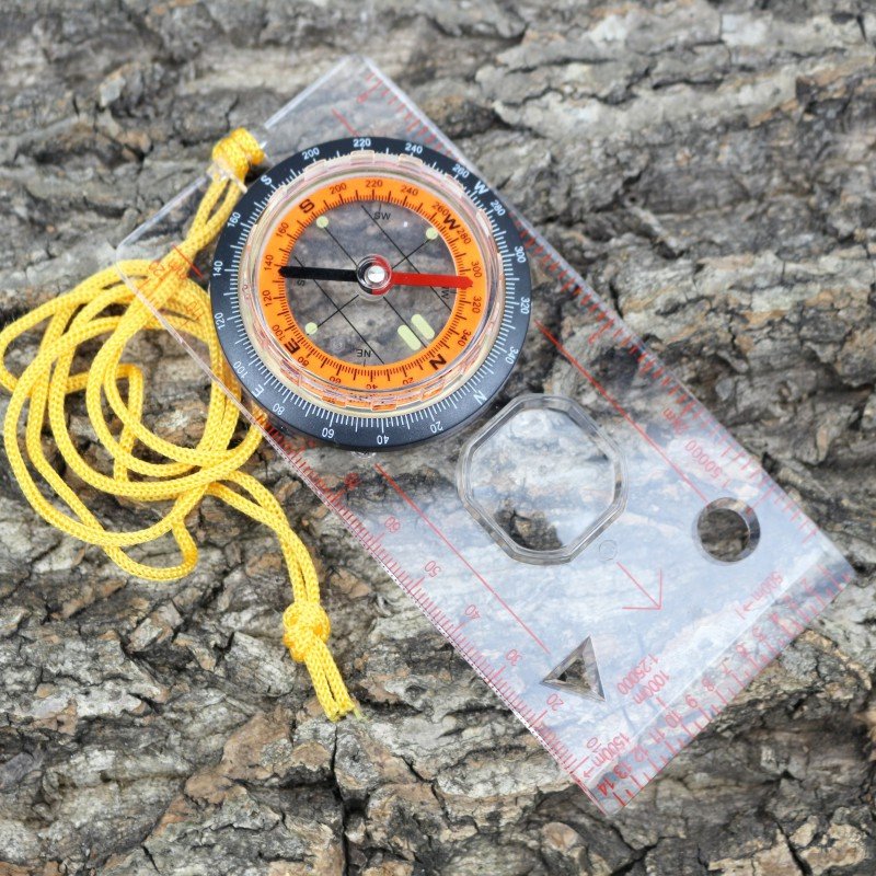 GUIDE MAP RULE, DC45-5C SCALE, OUTDOOR CAMP MAP RULE, OUTDOOR MAP COMPASS