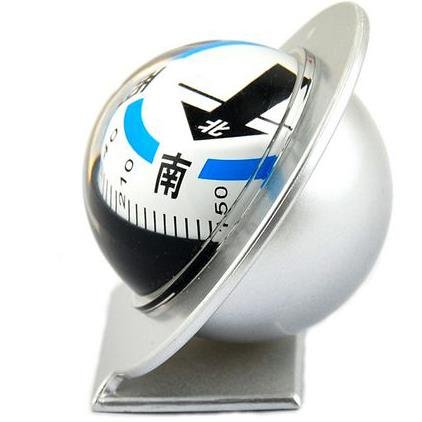 Car compass, disk-sucking 360-degree wheel-car guide ball, car compass