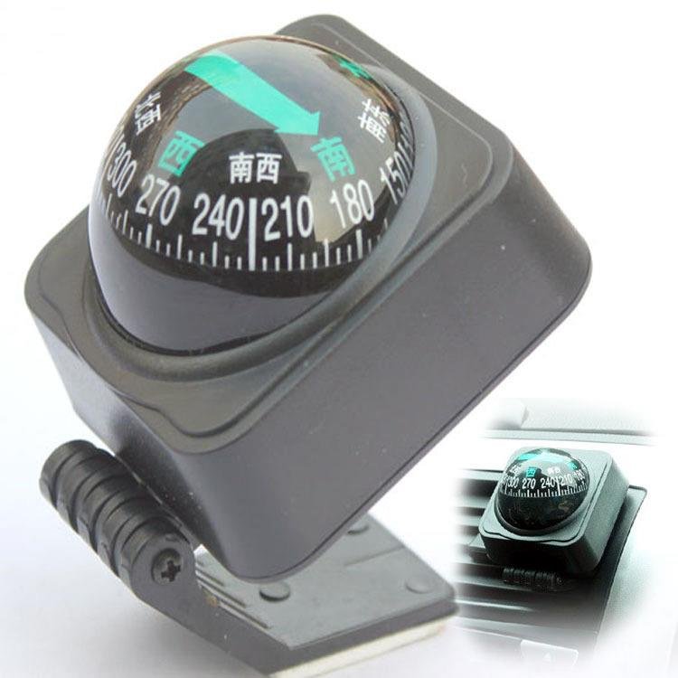 Car compass, disk-sucking 360-degree wheel-car guide ball, car compass
