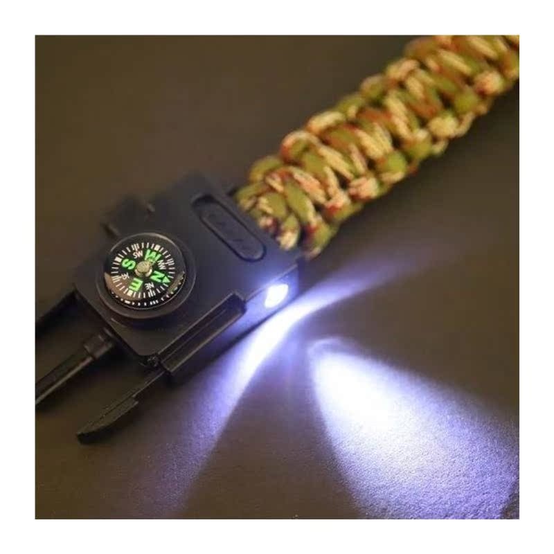 Multifunctional compass tactical ring-and-wire hand chain outside the pyrophagus to reach for a rescue post