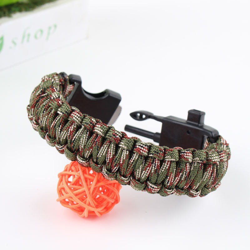 Multi-purpose outdoor umbrella bracelet firestone guidelines, life-rescue ropes, emergency survival equipment for rescue posts