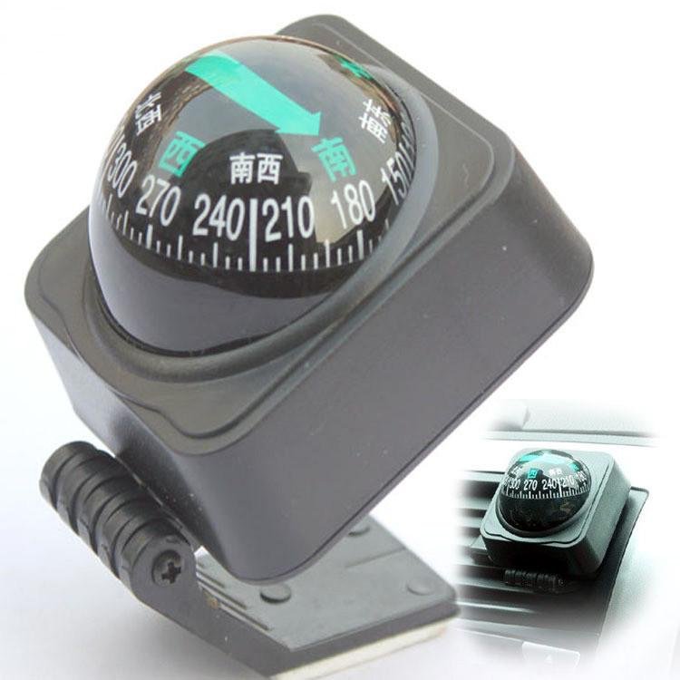 Car compass, disk-sucking 360-degree wheel-car guide ball, car compass