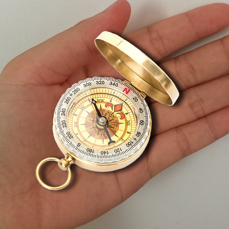 An outdoor Caribbean pirate compass is a water-proof specialty, with a high-precision golden compass