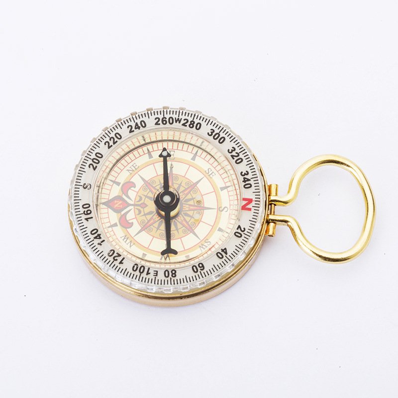 G50B HIGH-QUALITY BRASS COMPASS, HIGH-PRECISION LIGHT, NORTH PIN KEY BUTTON COMPASS