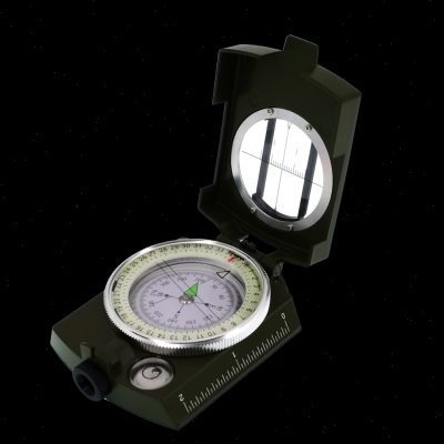 A compass with a high-precision field survival vehicle carrying a compass with a waterproof night pointer