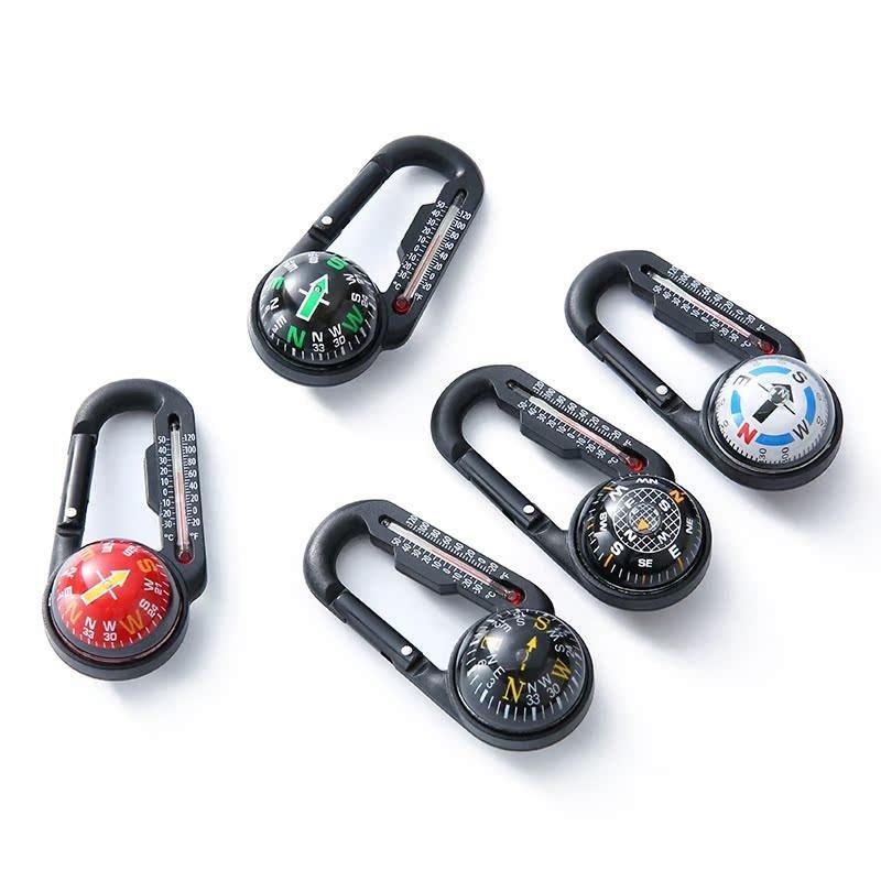 THE DC28 ZINC ALLOY DOUBLE-SIDED COMPASS THERMOMETER POINTS TO THE DIRECTION OF THE NORTH NEEDLE ' S MULTI-PURPOSE OUTDOOR DETACHMENT