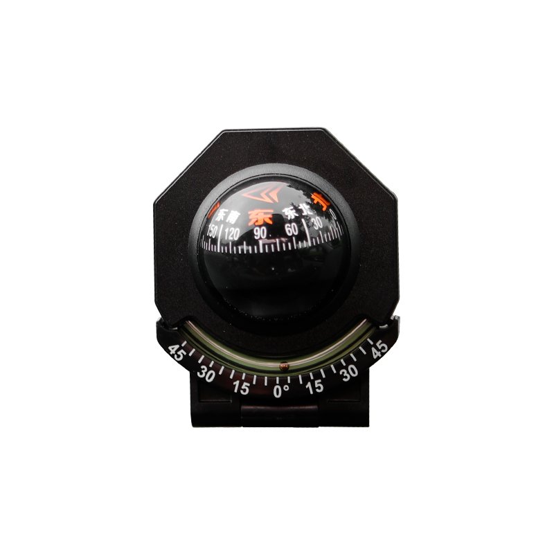In the outdoors, a guided ball, a high-precision car, a compass with a nightlight car sloper multi-purpose pointer
