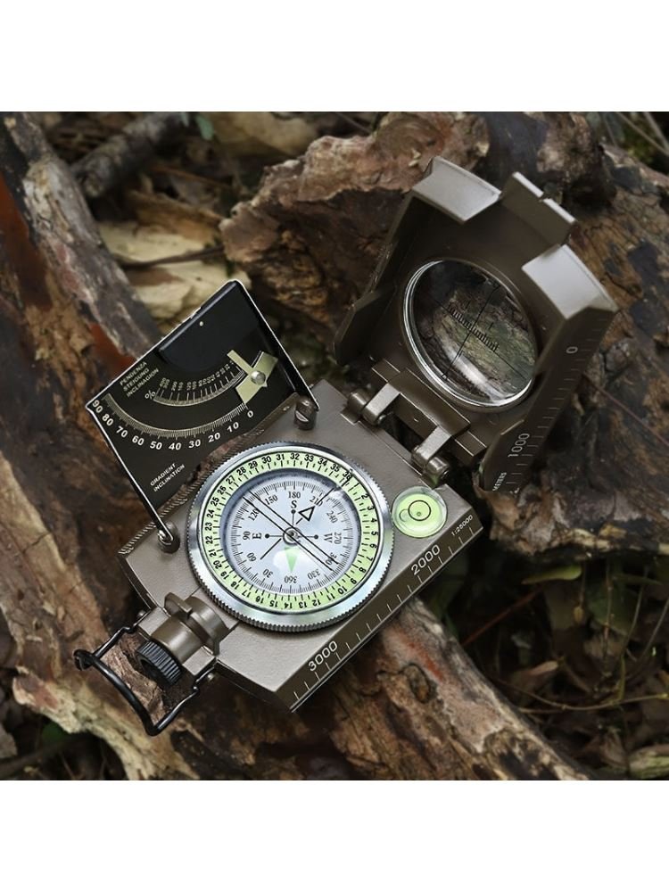 Twenty-four mountain self-propelled compass, high-precision zinc alloy multi-purpose calibration calibration calibration, with a northerly pointer