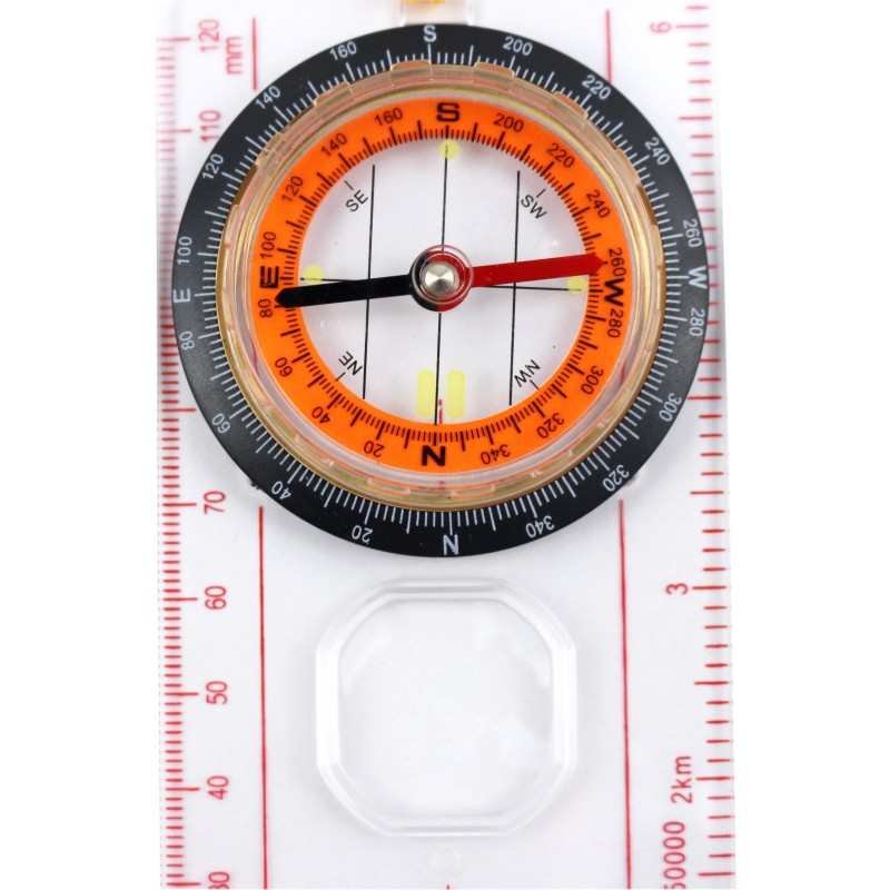 Pointing north to cross-country, students train city-directed scavenger-hunting, thumb-style calibration compass