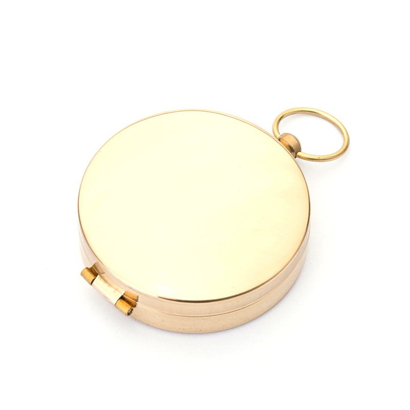 Turning over the brass compass enhances the long-lived night watch compass for high-precision outdoor travel