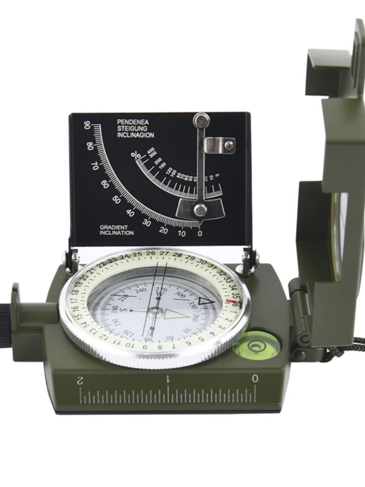 Multi-functional, high-precision outdoor compass, waterproof nightlight, precise navigational guidance compass, northerly