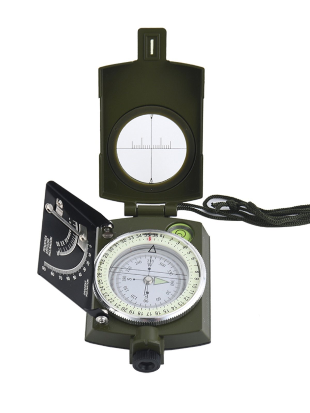 Multi-functional, high-precision outdoor compass, waterproof nightlight, precise navigational guidance compass, northerly