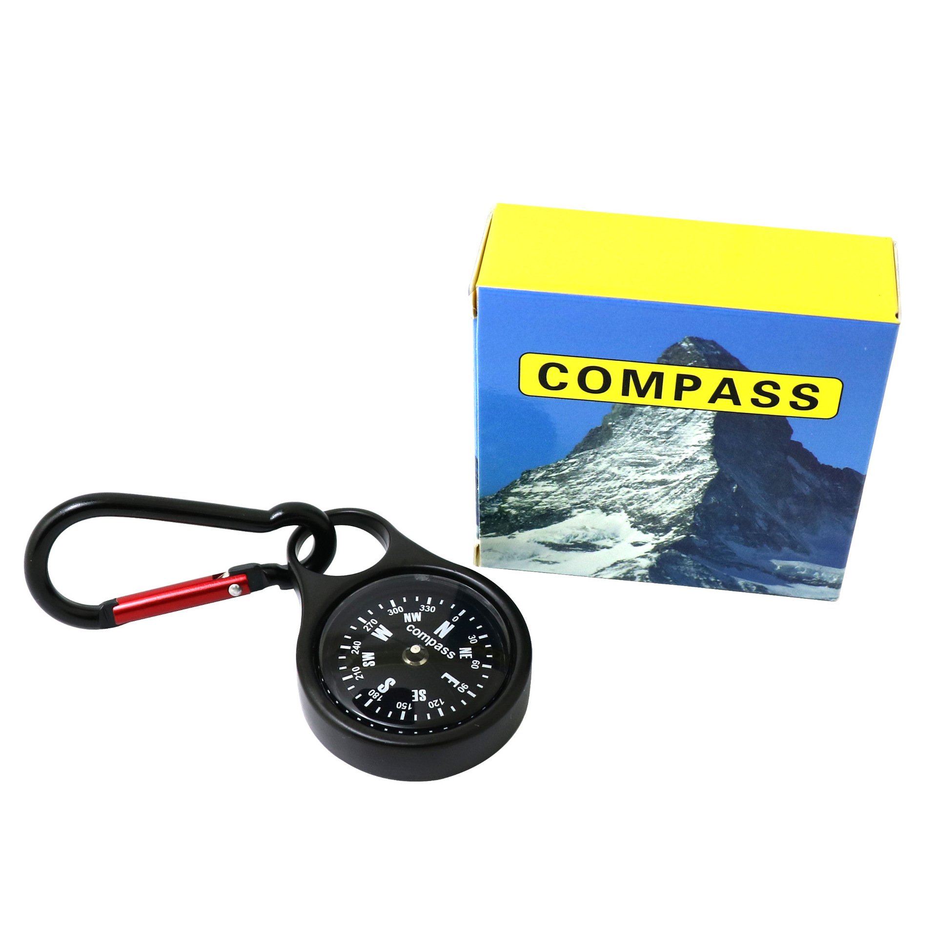 The factory's metal-mounted outside key buttons tied to a mini compass pointing north with it