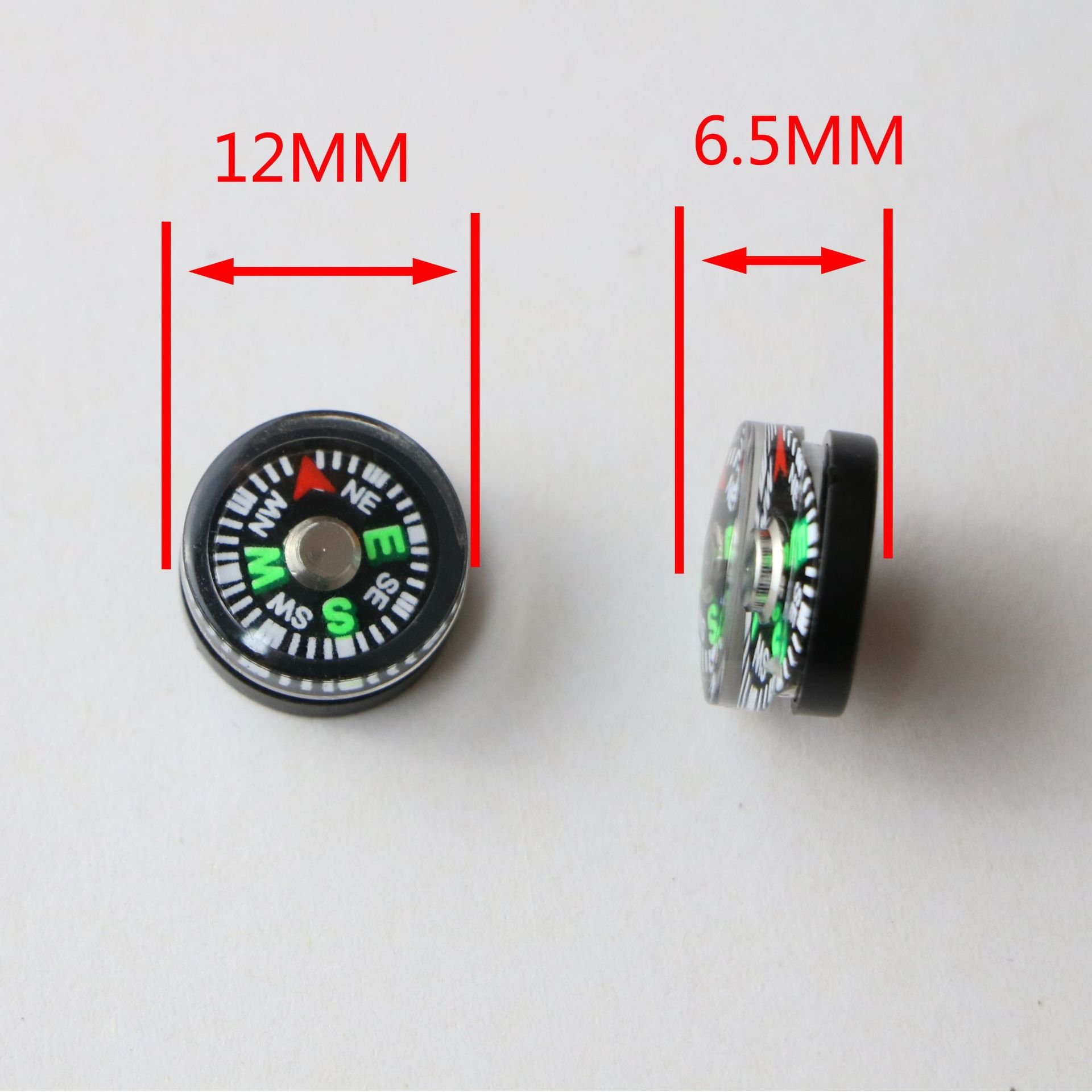a 12-mm compass pointing to the north, a good-quality outdoor guide to oily plastic, a mini-mini event gift