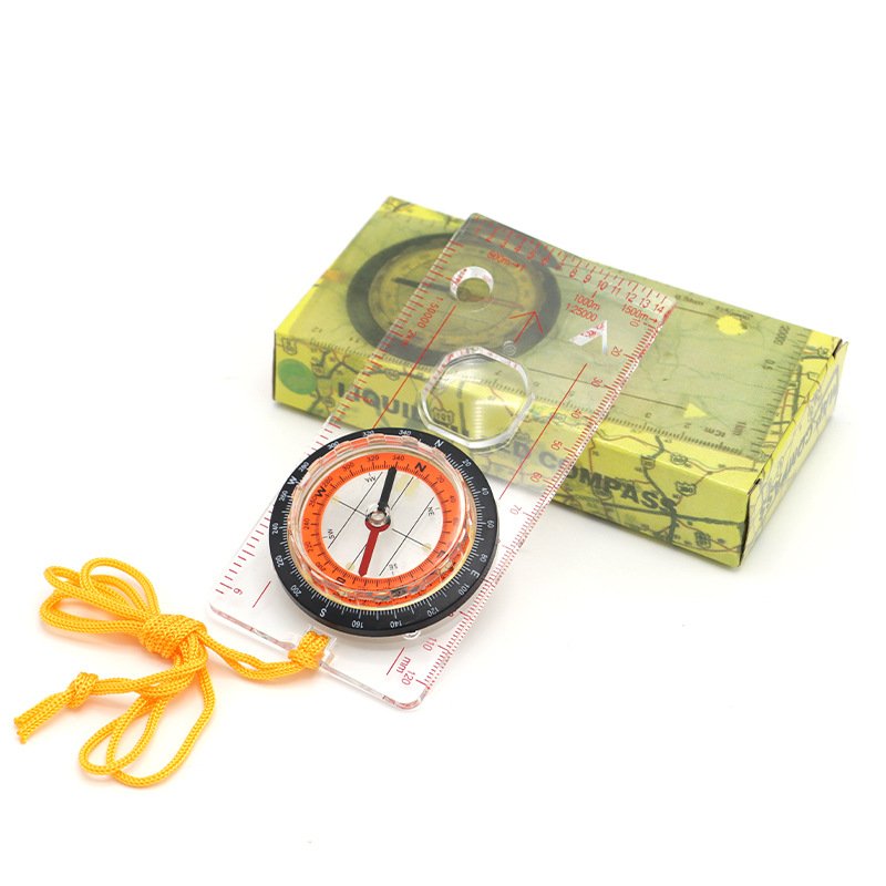 Multifunctional Map Guide to Outdoor Camping Tool Pointing Norther Pointer Magnetic Scale
