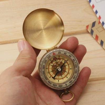 With a waterproof night guide pointing to a multi-purpose gill-shell compass