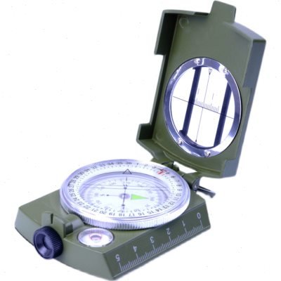 The high accuracy of the whole metal points to a specialized geologic compass from the north, and an outdoor guide to the mountains, equipped with nightlight protection