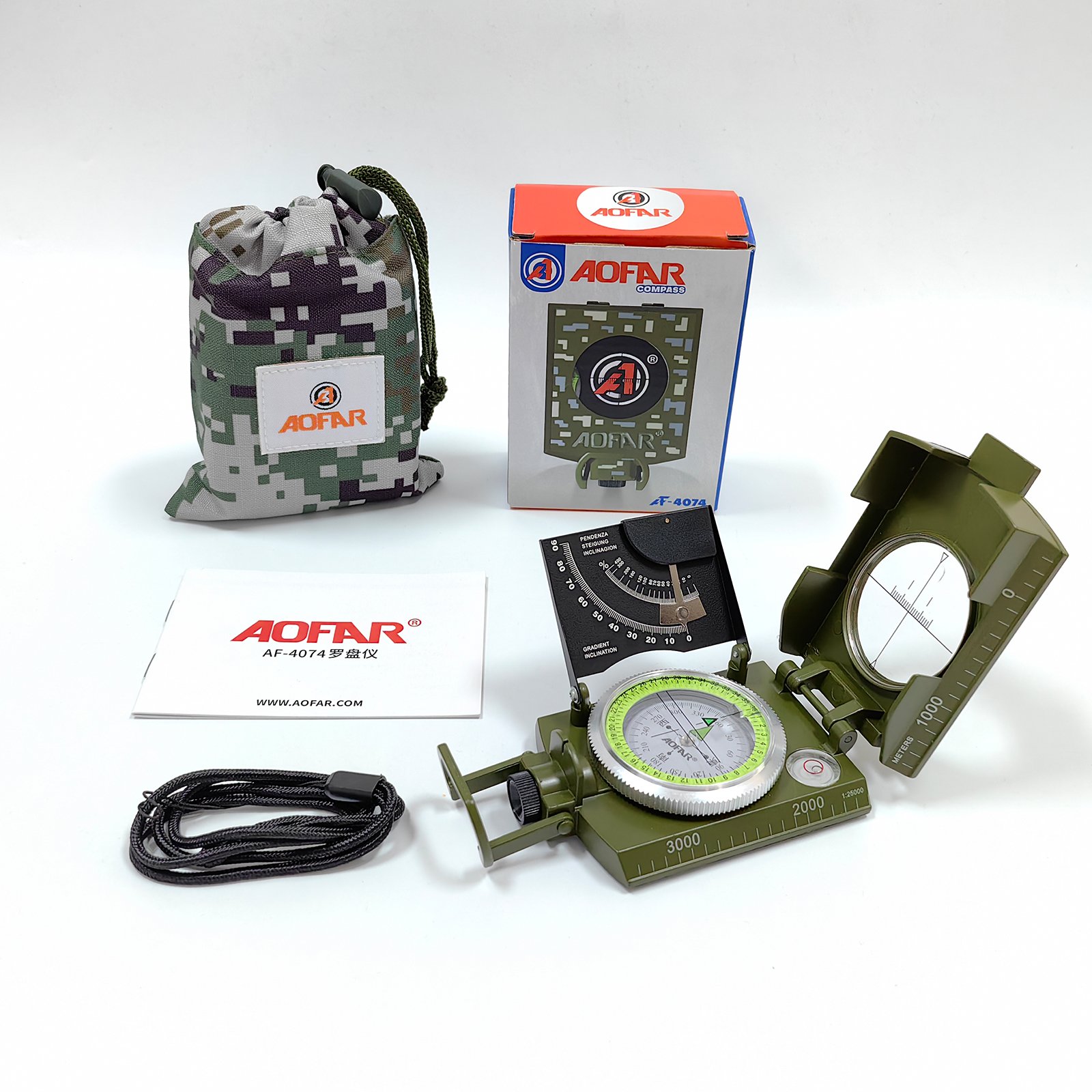 THE AOFAR MULTI-PURPOSE U.S.-GUIDED, HIGH-PRECISION OUTDOOR EXPLORATION SLOPE GEOLOGY GUIDE, THE NIGHT LIGHT POINTER